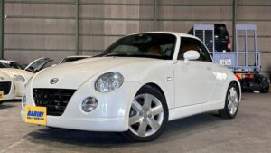 ダイハツ　コペン　アクティブトップ　4AT　パール　タン内装　室内展示車
